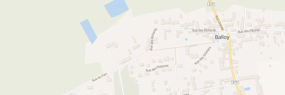 Plan du 2 Rue du Parc à Balloy