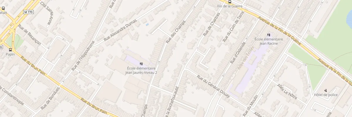 Plan du 84 Rue des Champs à Tourcoing