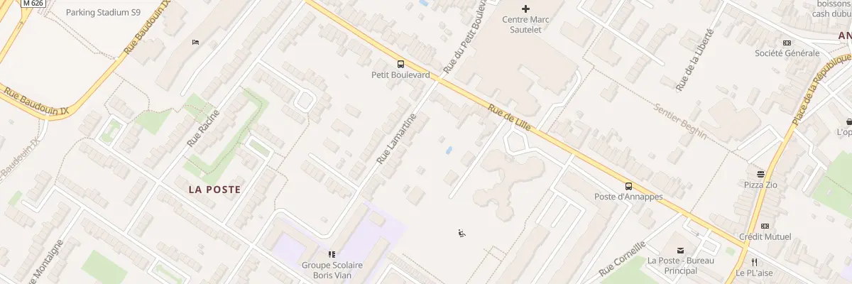 Plan du 7 Rue Lamartine à Villeneuve-d’Ascq
