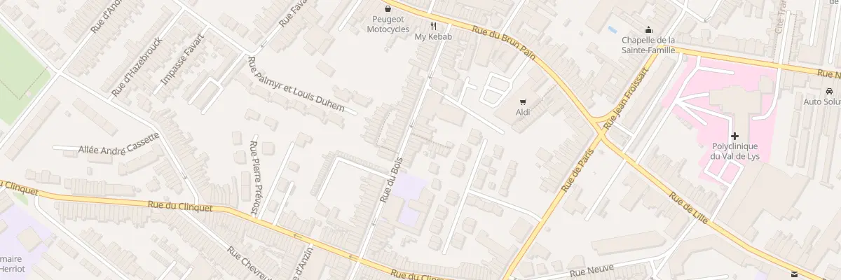 Plan du 47 Rue du Bois à Tourcoing