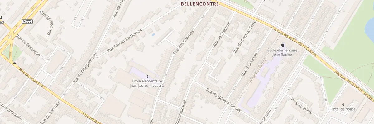 Plan du 96 Rue des Champs à Tourcoing