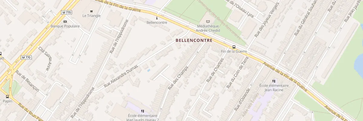 Plan du 121 Rue des Champs à Tourcoing