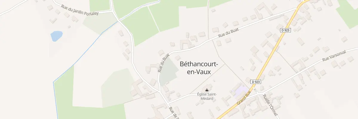 Plan du 9001 Rue du Buat à Béthancourt-en-Vaux