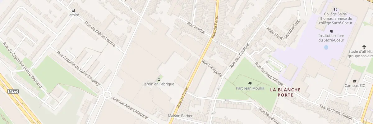 Plan du 96B Rue de Paris à Tourcoing