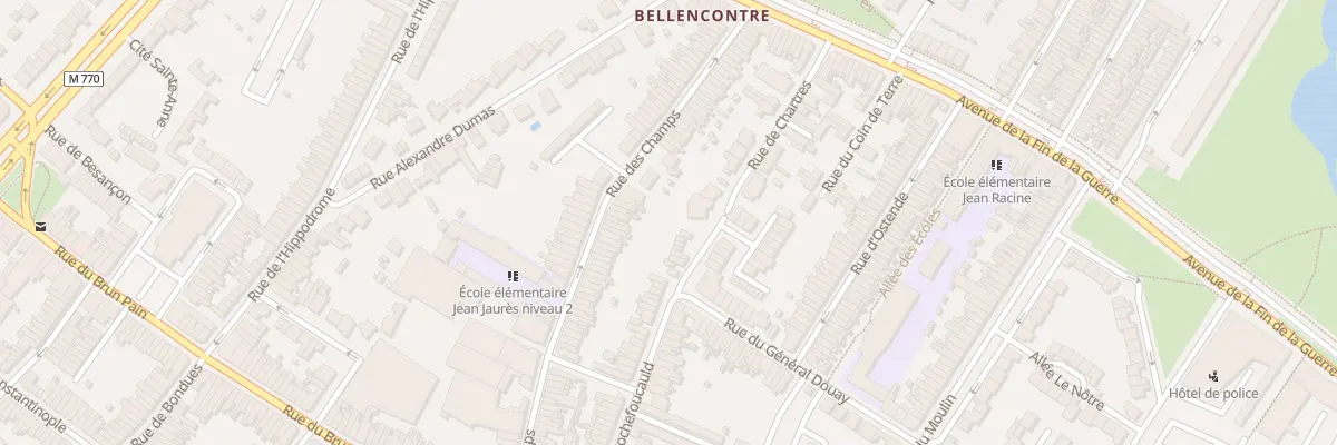 Plan du 98 Rue des Champs à Tourcoing
