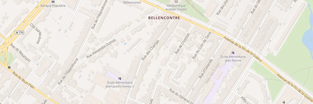 Plan du 104 Rue des Champs à Tourcoing