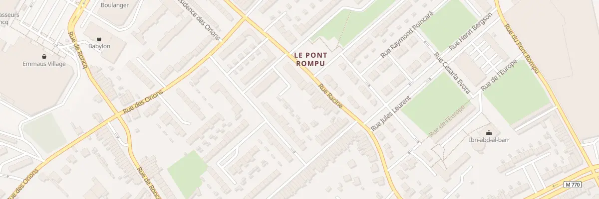 Plan du 243 Rue Racine à Tourcoing