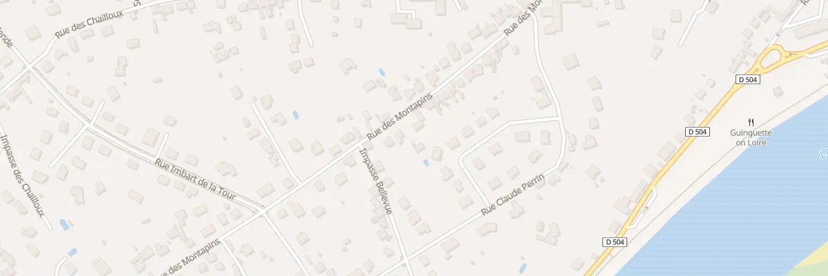 Plan du 59 Rue des Montapins à Nevers