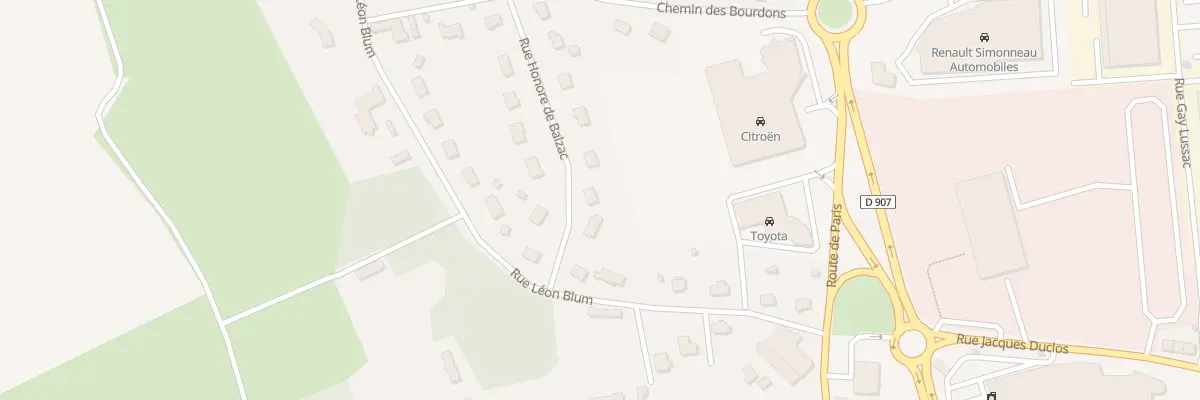 Plan du 6 Rue Honore de Balzac à Varennes-Vauzelles