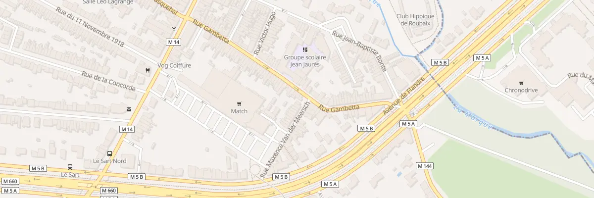 Plan du 39 Rue Gambetta à Villeneuve-d’Ascq