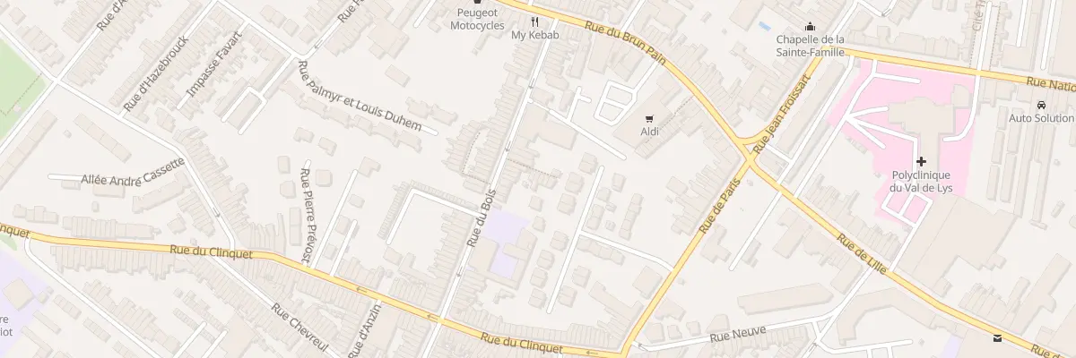 Plan du 2 Assemaine 47b Rue du Bois à Tourcoing