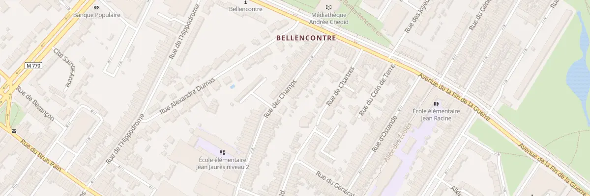 Plan du 124 Rue des Champs à Tourcoing