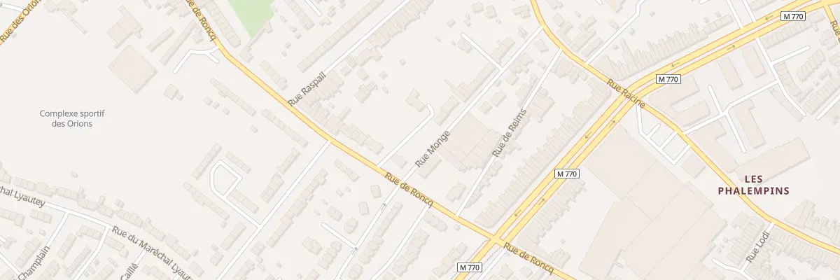 Plan du 236 Rue de Roncq à Tourcoing