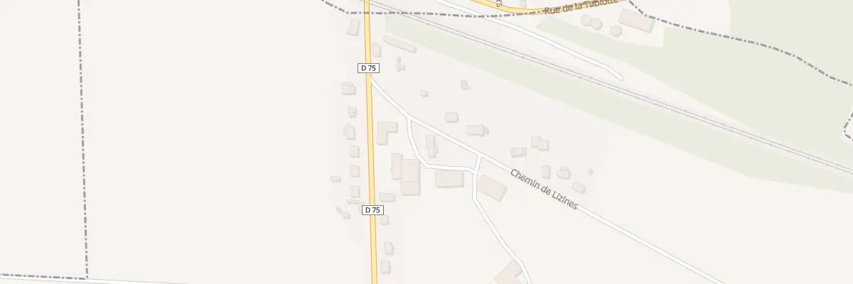 Plan du 1 Che de Lizines à Lizines