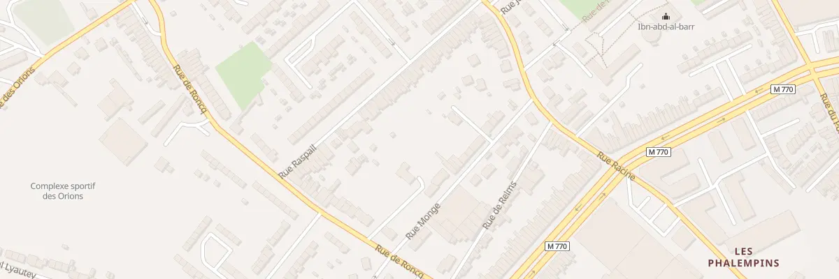 Plan du 39 Rue Monge à Tourcoing