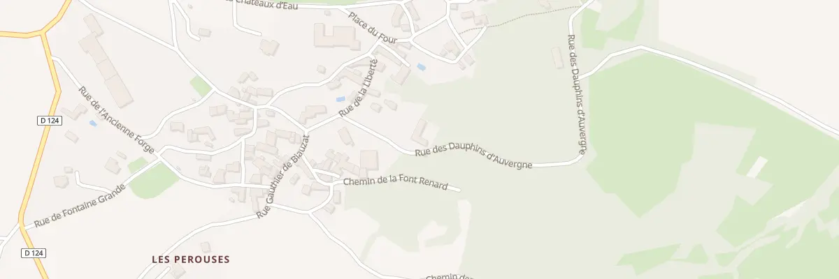 Plan du 9009 Rue des Dauphins d’Auvergne à Vodable