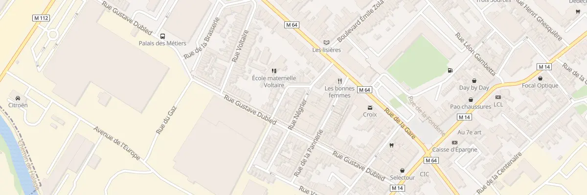 Plan du 12B Rue Négrier à Croix