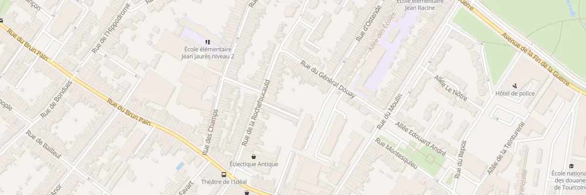 Plan du 50 Rue la Rochefoucauld à Tourcoing