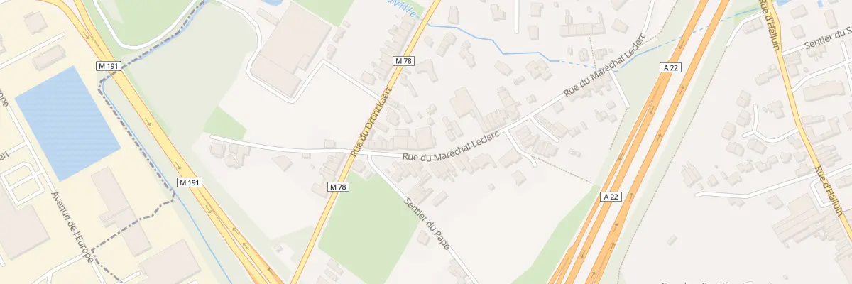Plan du 40 Rue du Maréchal Leclerc à Neuville-en-Ferrain