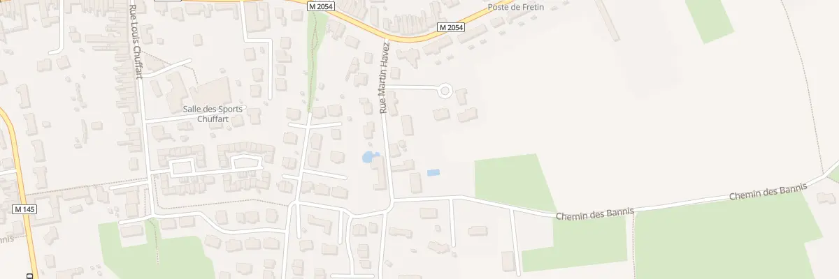 Plan du 13 Rue Martin Havez à Fretin