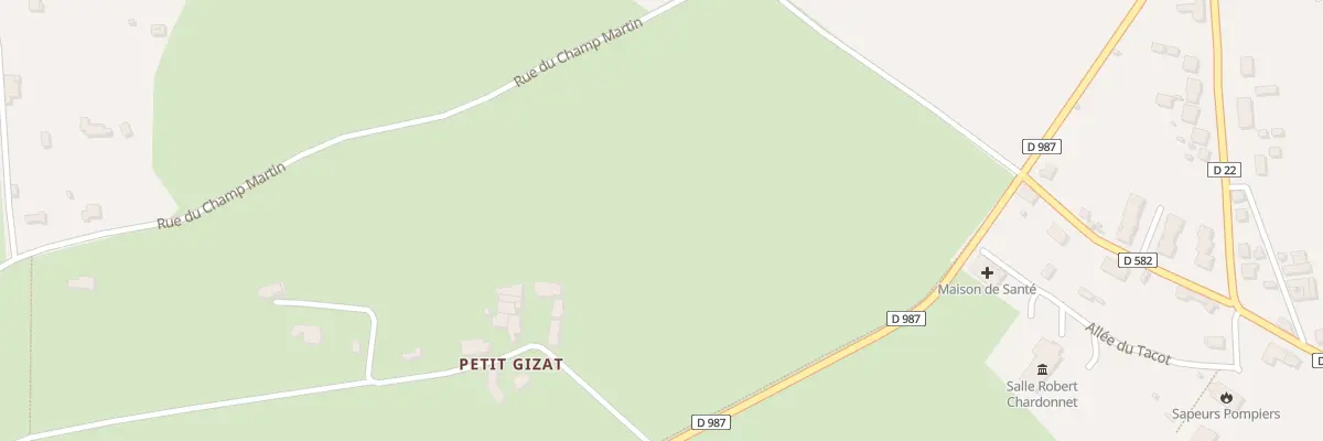 Plan du 1 Hameau du Petit Gizat à Fourilles