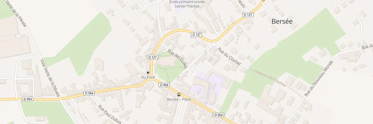 Plan du 2 Rue du Jardin Public à Bersée