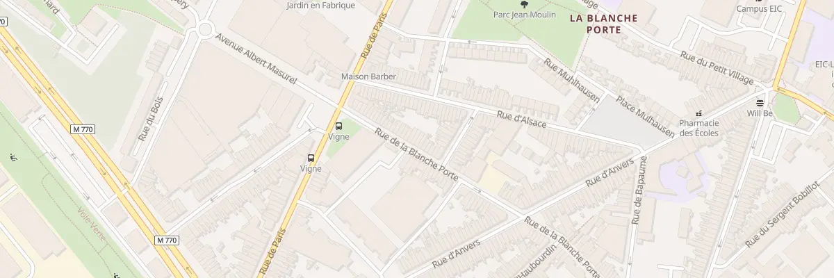 Plan du 254 Rue de la Blanche Porte à Tourcoing
