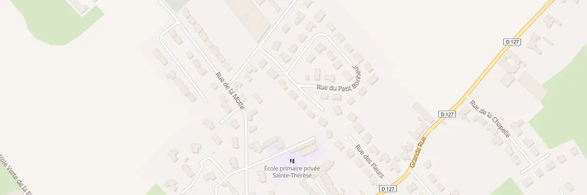Plan du 5 Rue du Petit Bonheur à Bersée