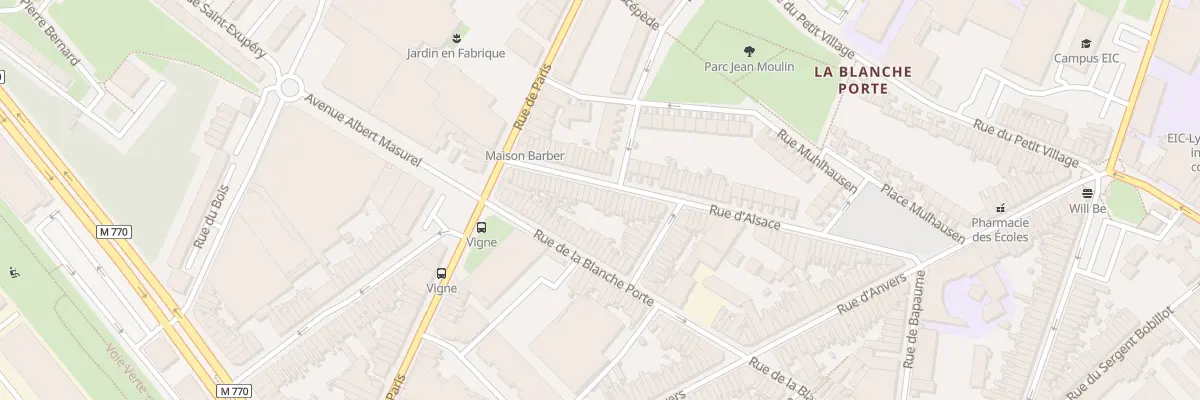 Plan du 89 Rue d’ Alsace à Tourcoing