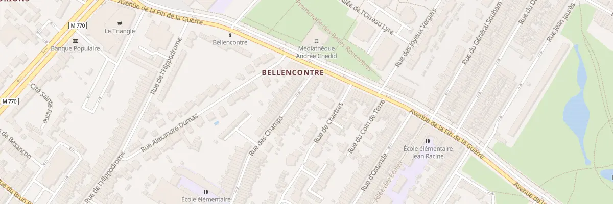 Plan du 152 Rue des Champs à Tourcoing