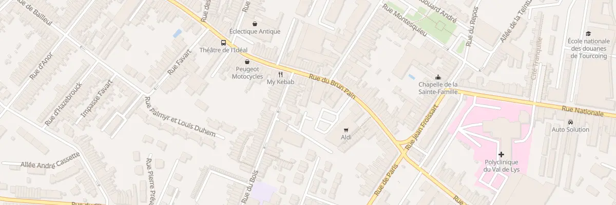 Plan du 15T Rue du Bois à Tourcoing