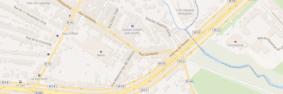 Plan du 40 Rue Gambetta à Villeneuve-d’Ascq
