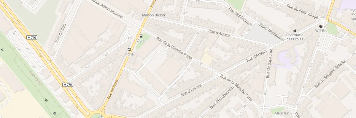 Plan du 237 Rue de la Blanche Porte à Tourcoing