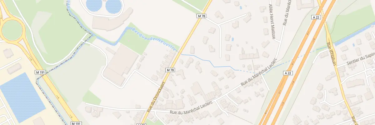 Plan du 20 Rue du Dronckaert à Neuville-en-Ferrain