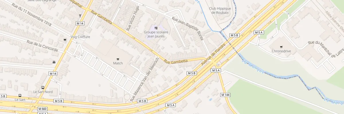 Plan du 32 Rue Gambetta à Villeneuve-d’Ascq