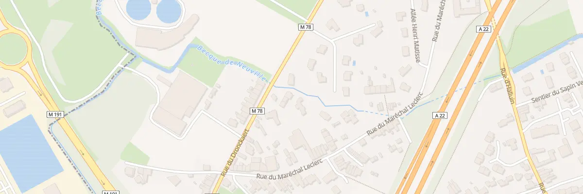 Plan du 22 Rue du Dronckaert à Neuville-en-Ferrain