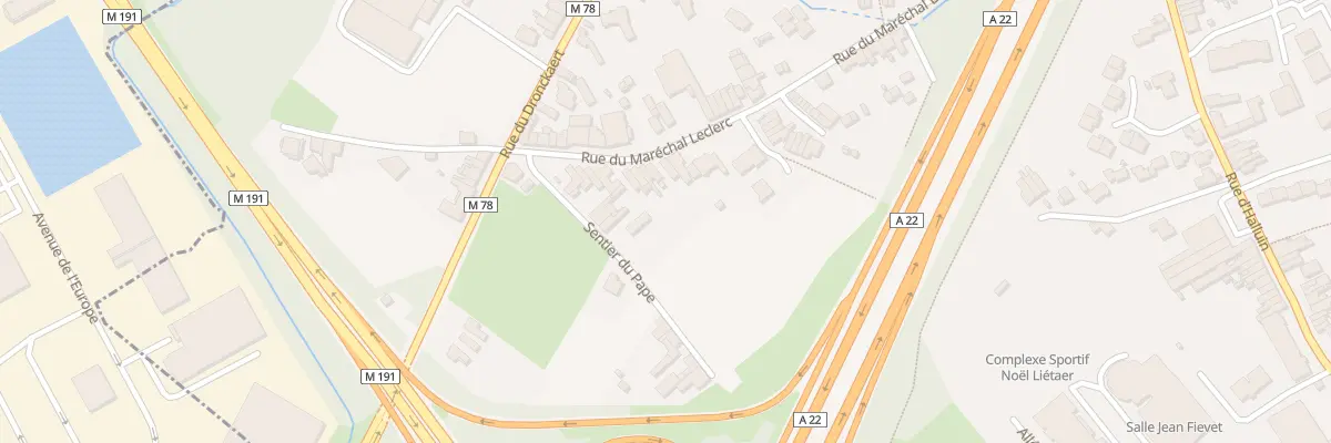 Plan du 61 Rue du Maréchal Leclerc à Neuville-en-Ferrain