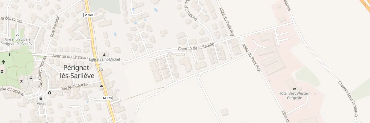 Plan du 8 Che de la Saulee à Orléat