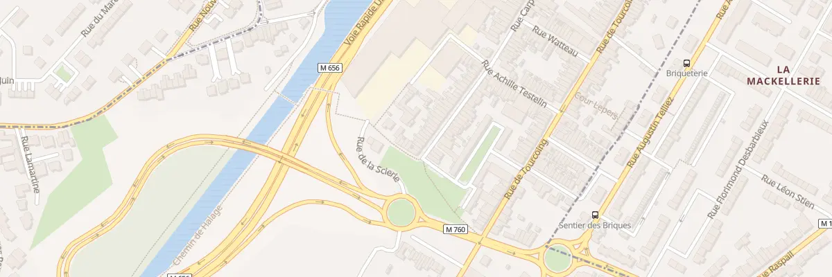 Plan du 7 Rue Carpeaux à Wasquehal
