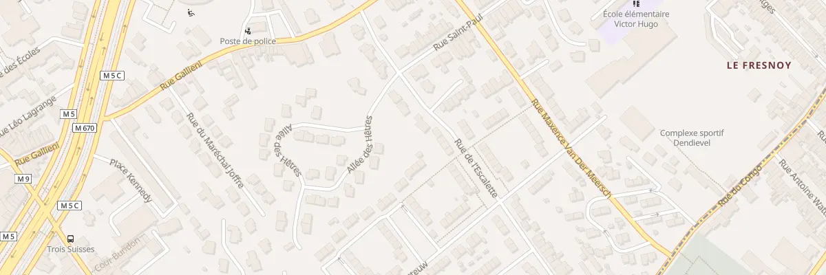 Plan du 68 Rue de l’Escalette à Mouvaux