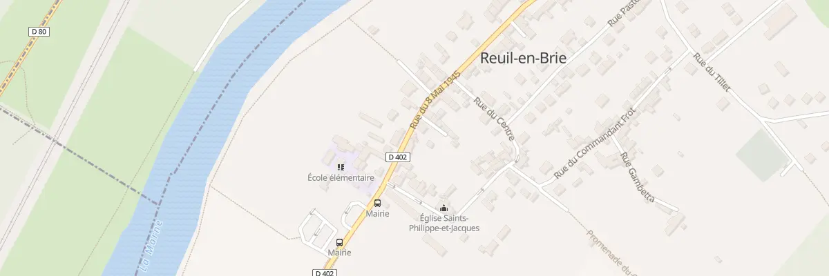 Plan du 89 Rue du Huit Mai 1945 à Reuil-en-Brie