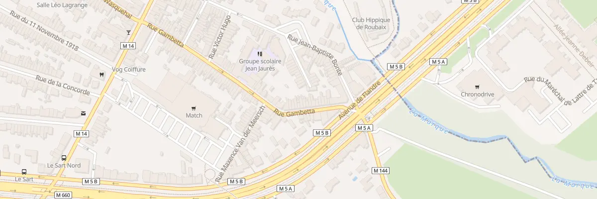 Plan du 24 Rue Gambetta à Villeneuve-d’Ascq