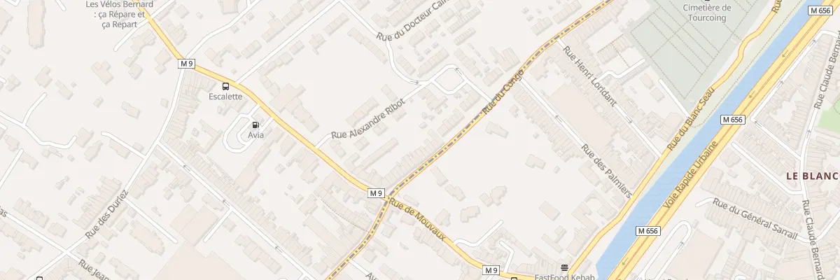 Plan du 25 Rue du Congo à Mouvaux