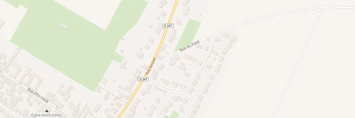 Plan du 2 Rue du Pave à Brunémont