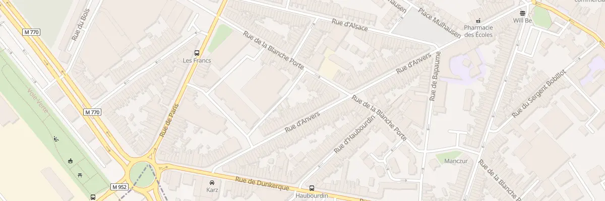 Plan du 106 Rue d’ Anvers à Tourcoing