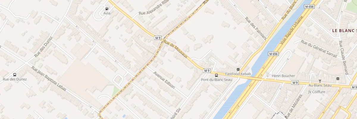 Plan du 10 Rue de Mouvaux à Tourcoing