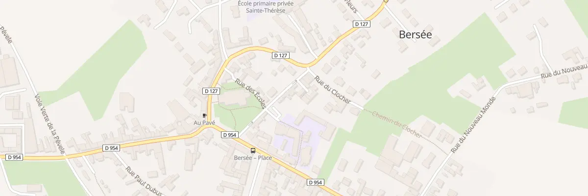 Plan du 11 Rue du Jardin Public à Bersée