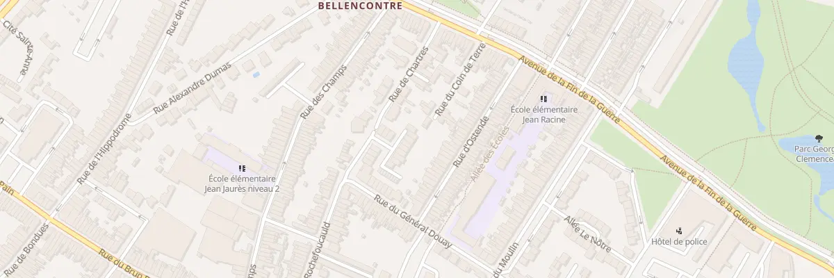 Plan du 9 All Maurice Barrès à Tourcoing