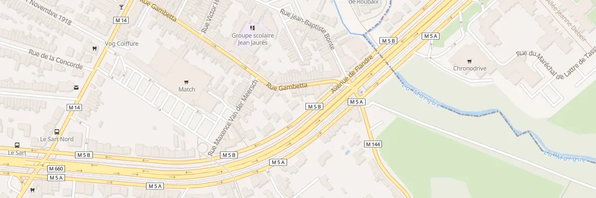 Plan du 19 Rue Gambetta à Villeneuve-d’Ascq