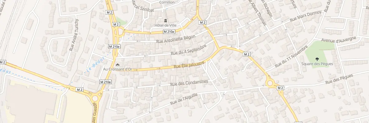 Plan du 14 Rue Elie Jaloustre à Gerzat